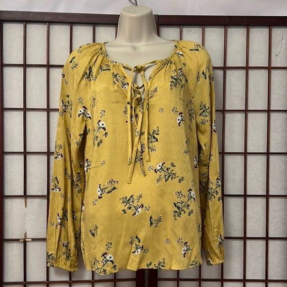 NWT LUCKY BRAND FLORAL‎ BLOUSE SIZE XS/TP - Picture 1 of 7